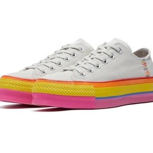 Converse Limited Edition 1908 Rainbow Platform Sneakers